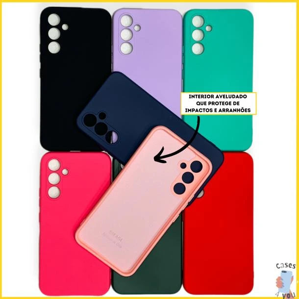 Samsung Silicone Capinha Aveludada para A05/A05S A14/A15/A24/A25/A34/A35/A54/A55/M33