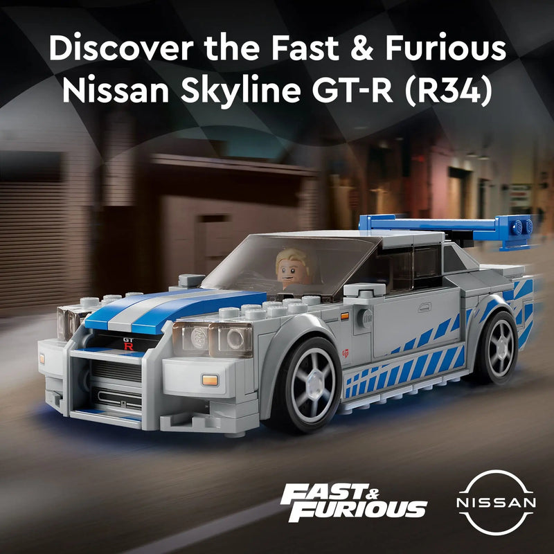 LEGO Lego-skyline nissan  gt-r (r34), +Velozes & + Furiosos