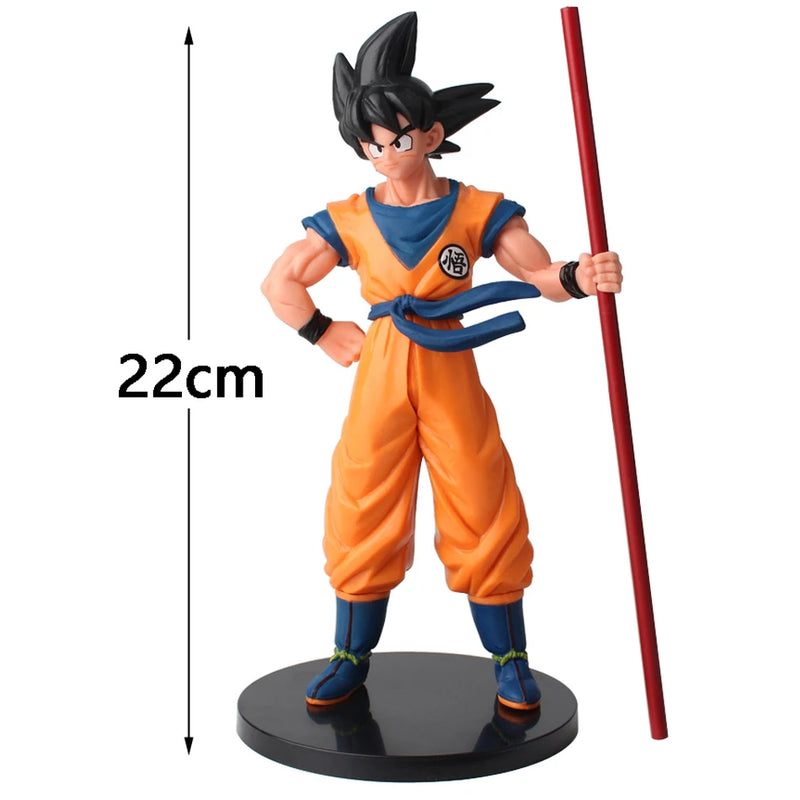 Hot Dragon Ball Son Goku Super Saiyan Anime Figure 22cm Goku DBZ Action Figure Model Gifts Collectible Figurines for Kids