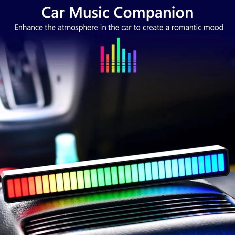 RGB Music Sound Control 16 LED Pickup Light Rhythm Atmosphere