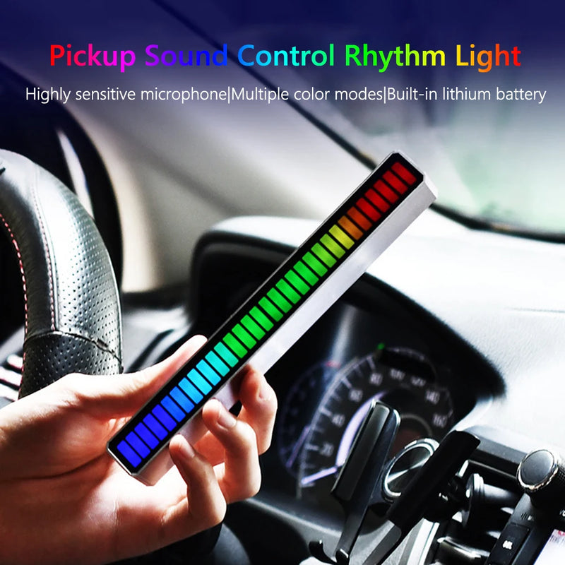 RGB Music Sound Control 16 LED Pickup Light Rhythm Atmosphere