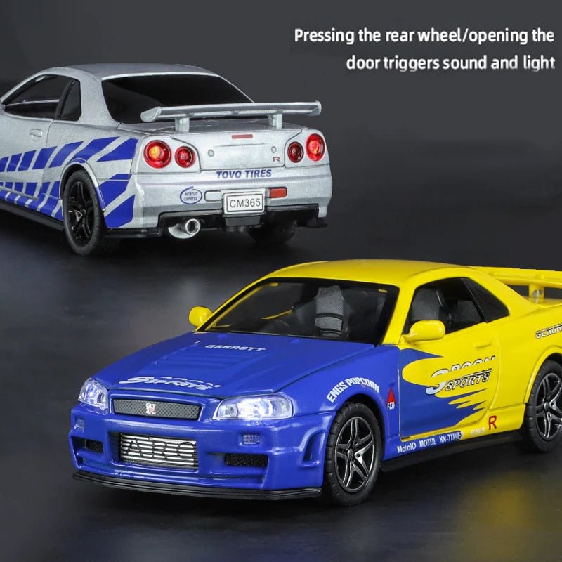 1:32 GTR R34 SKYLINE Velozes E Furiosos - Skyline Brian