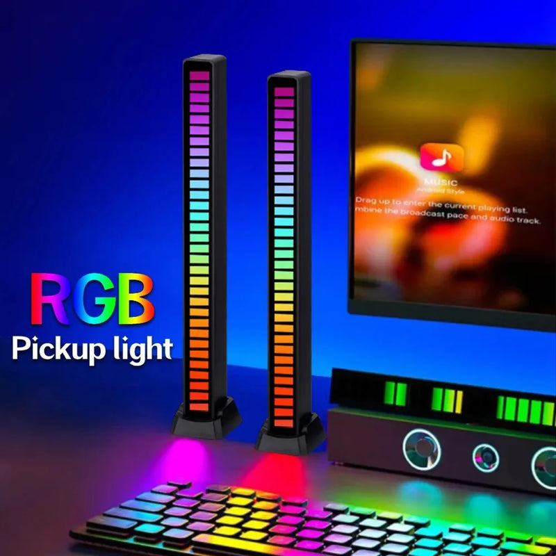 RGB Music Sound Control 16 LED Pickup Light Rhythm Atmosphere