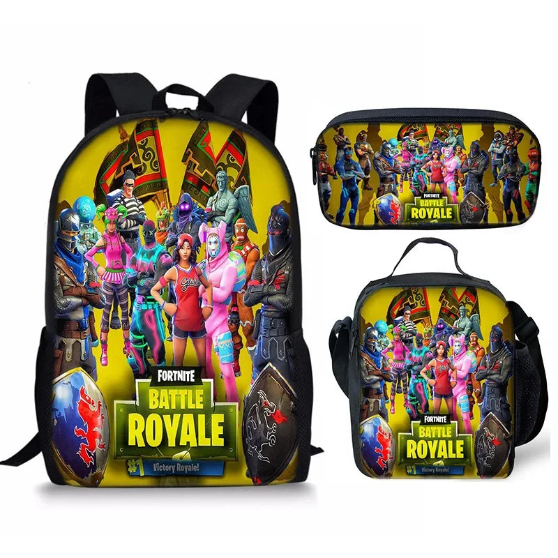 Fortnite mochila, estojo e lancheira set